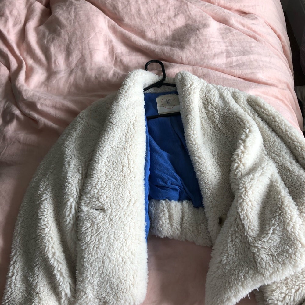 Anthropologie teddy coat